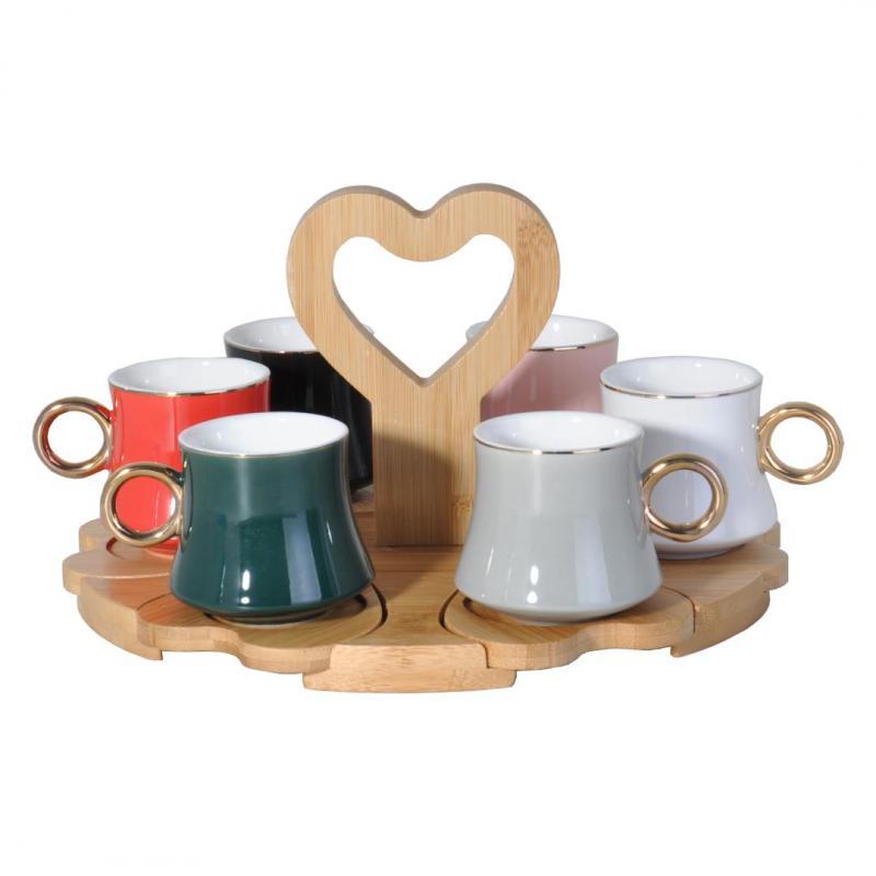 Bambu Standlı Kahve Fincan Seti 169.48 TL + KDV