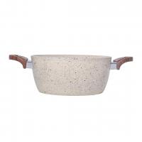 CENA Granit  Derin Tencere 24 Cm Krem
