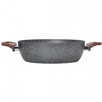 Cena Granit Basık Tencere 24 Cm Gri