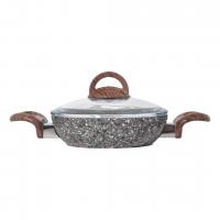 Cena Taş Granit Kapaklı Sahan 18 Cm Gri