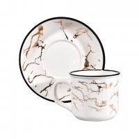 Mermer Desen Nescafe Fincan Seti