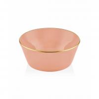 Salata Kasesi 23 Cm Somon Pembe / Gold