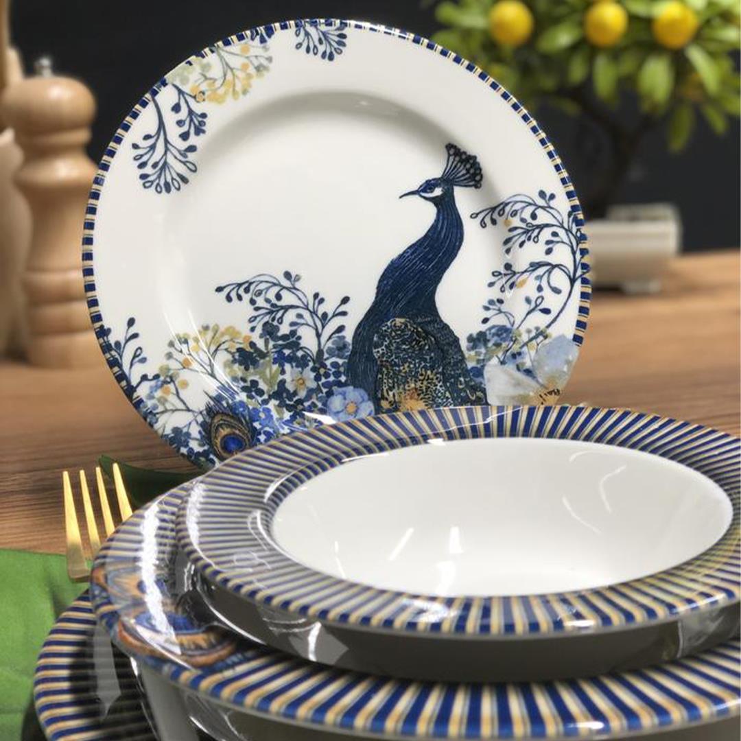 Sembol TavusKuşu Desen 24 Parça Yemek Takımı 381.35 TL + KDV