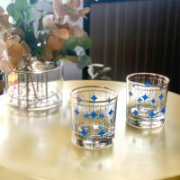 The Mia Viski Bardağı 2 Li Set 300 cc Mavi/Gold