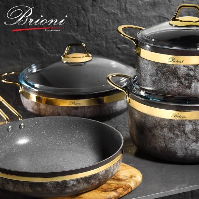 Brioni Royal Stone 7 Parça Tencere Seti