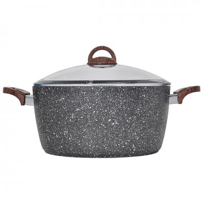 Cena Granit Derin Tencere 30 Cm Gri