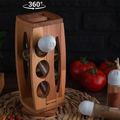 Joy Kitchen Baharatlık Seti 6'lı Beyaz Kapak Emma