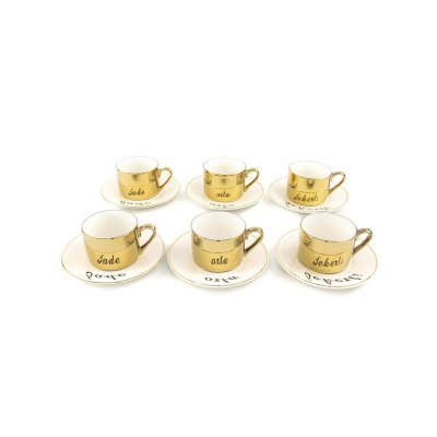 Mikasa Moor Merry Gold 6’lı Kahve Fincanı Seti
