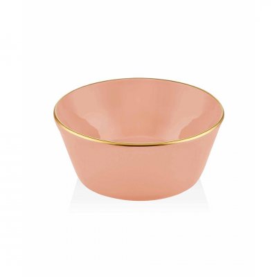 Salata Kasesi 23 Cm Somon Pembe / Gold