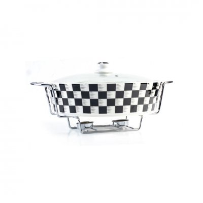 Sembol Standı Fırın Kabı Dama Oval Orta