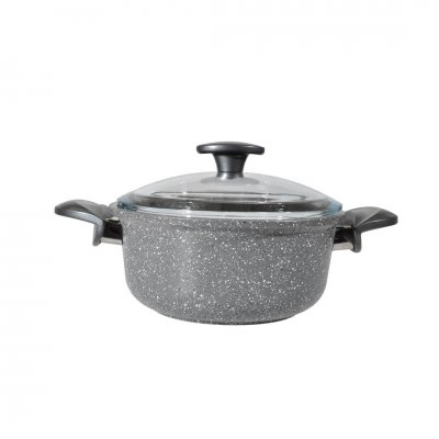 Thermoad Döküm Granit Derin 20 Cm Tencere Gri